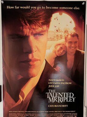 THE TALENTED MR. RIPLEY (1999) - ORIGINAL DOUBLE SIDED MOVIE POSTER